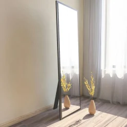 Grand miroir blanc plein pied 160 cm style moderne CODY