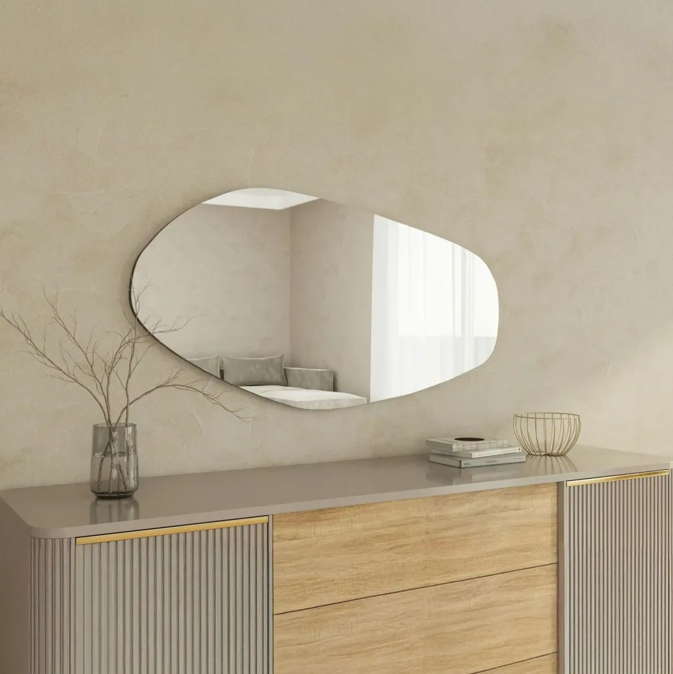 Grand miroir mural organique - forme nature 120 cm CODY