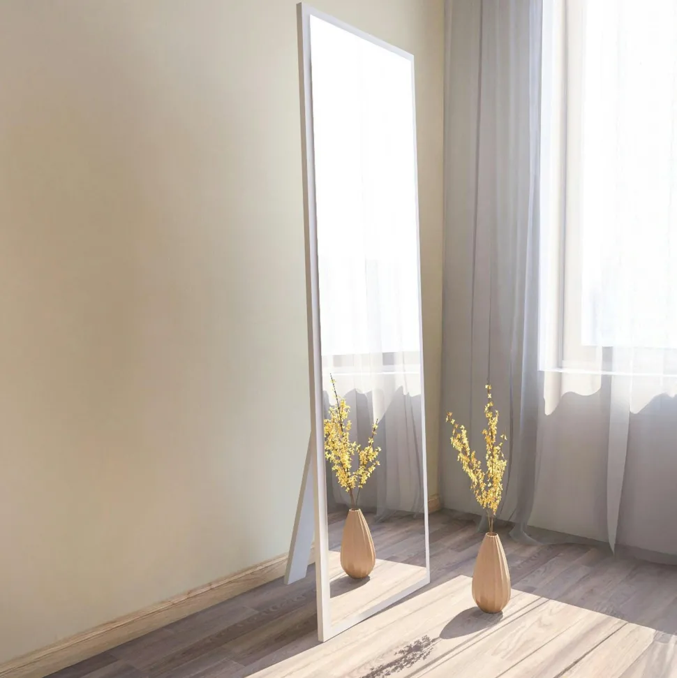 Grand miroir plein pied noir style moderne 160 cm CODY