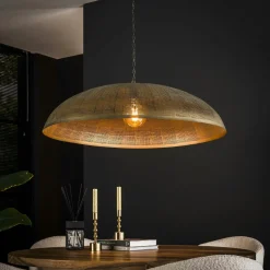 Grande suspension cuivrée et ajourée Ø90 cm RALF