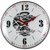 Horloge de cuisine blanche avec découpe centrale