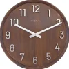 Horloge murale moderne marron