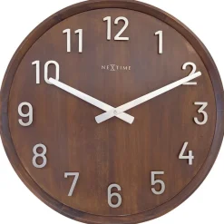 Horloge murale moderne marron