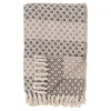Jeté de canapé beige & marron – losanges, 130x180 cm FALLON