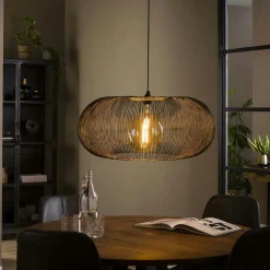 Lampadaire de salon avec abat-jour effet maille TRIBECA