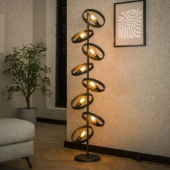Lampadaire design 3 anneaux RALF