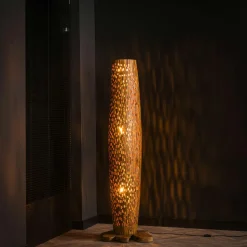 Lampadaire en bois de teck recyclé 184 cm JAVA