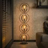 Lampadaire industriel anneaux doubles 4 lampes TRIBECA
