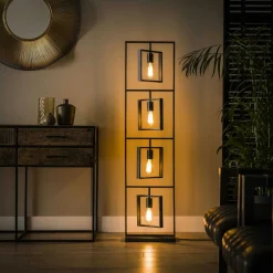 Lampadaire industriel cadres 4 lampes RALF