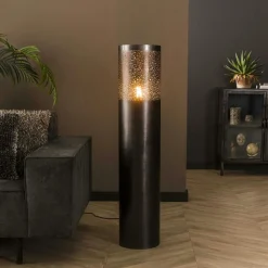 Lampadaire noir effet étoilé 120 cm RALF
