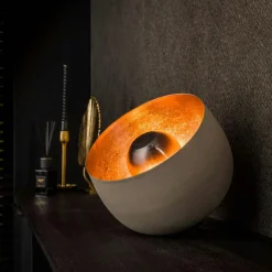 Lampe à poser cloche finition gris naturel ø 28 cm RALF