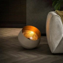 Lampe à poser cloche finition gris naturel ø 28 cm RALF