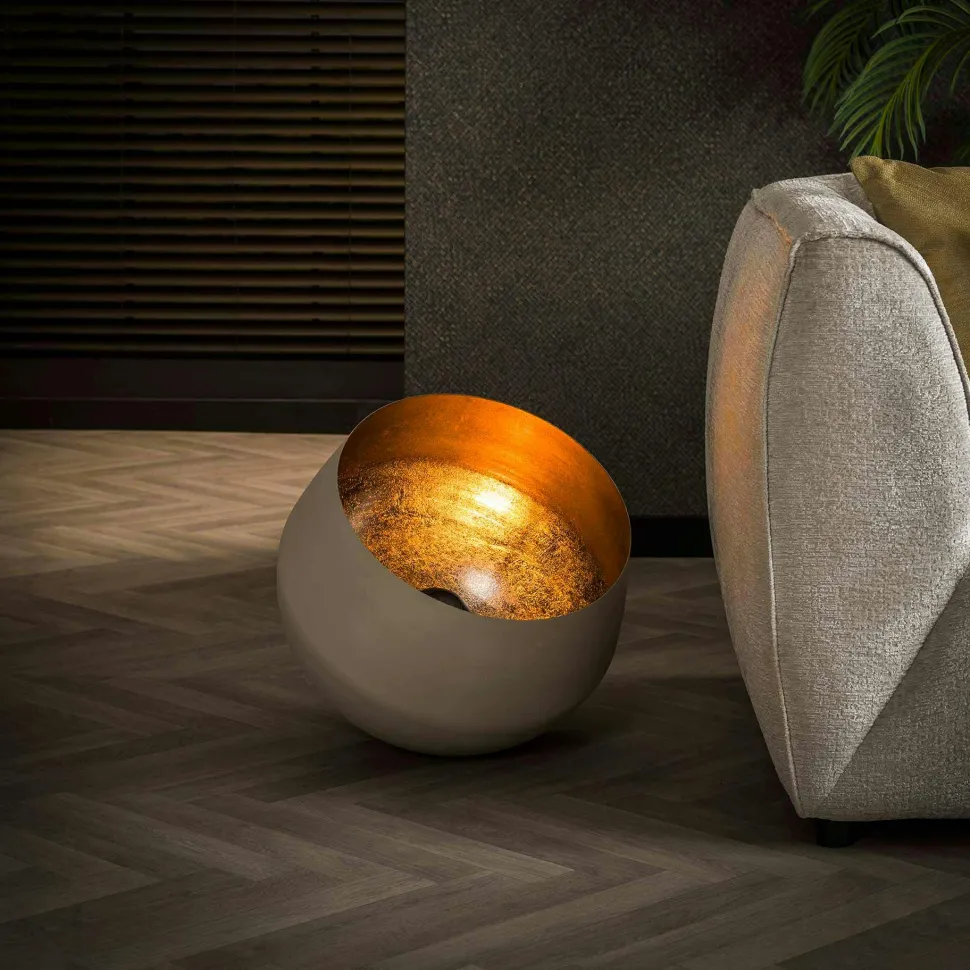 Lampe à poser cloche finition gris naturel ø 28 cm RALF