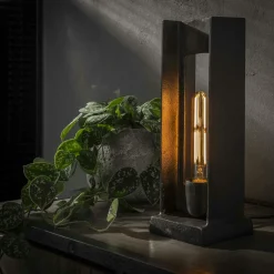Lampe à poser contemporaine effet glaçon finition chromée NIAGARA