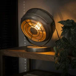 Lampe à poser industrielle forme ronde TRIBECA