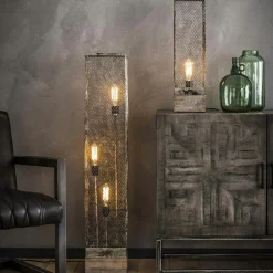 Lampe colonne industrielle effet maille GM TRIBECA
