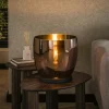 Lampe de salon moderne avec vasque en verre cuivré 32 cm NIAGARA