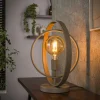 Lampe moderne beige mat, 2 anneaux pivotants TRIBECA