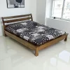 Lit 2 places façon futon Hévéa pour couchage 180x200 224x197x90cm MAORI
