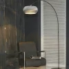 Luminaire arc contemporain blanc
