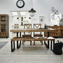 Mange-debout rectangulaire bois recyclé 120x75 BRISBANE
