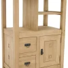 Meuble de rangement / Bibliothèque en hévéa 75 x 112cm TESSA