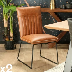 Meuble de rangement bois recyclé 1 niche et 2 tiroirs métal 60x40x110cm CARAVELLE