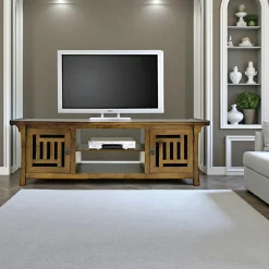 Meuble TV asiatique japonais hévéa 180cm MAORI