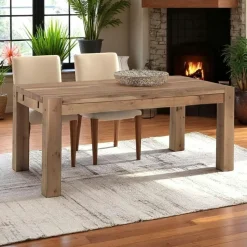 Meuble TV bois de chêne 3 tiroirs FJORD