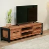 Meuble tv en chêne huilé FERSCOTT 2