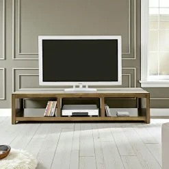 Meuble TV hévéa 3 niches 162cm GALA