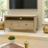 Meuble TV Hévéa 2 tiroirs, 1 grande niche 100x45x50cm TRADITION