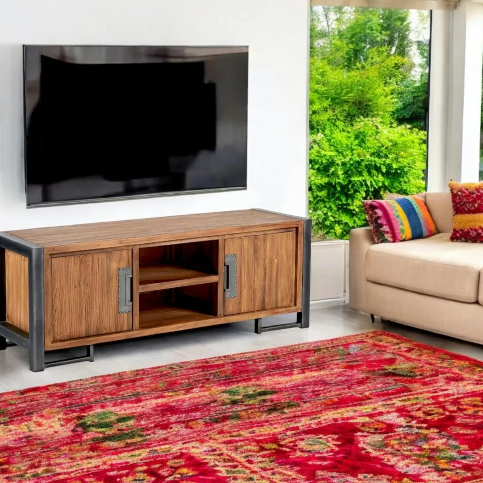 Meuble TV marron teck naturel CANADA