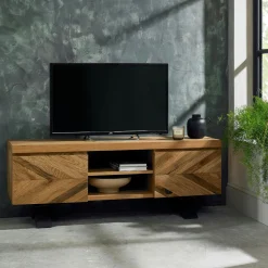 Meuble TV marron teck naturel CANADA