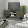Meuble tv moderne en marqueterie de chêne ARLINGTON