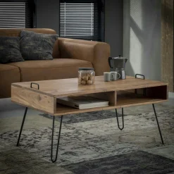 Meuble TV scandinave bois massif MELBOURNE