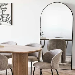 Miroir arche avec cadre noir 90x180 cm SEOUL