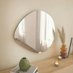 Miroir d'entrée organique 60 cm - lignes naturelles CODY