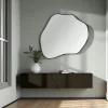 Miroir design organique - bords noirs BRIG