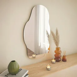 Miroir design organique forme flaque d'eau 72 cm CODY