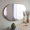 Miroir design organique forme galet 89 cm - style naturel CODY