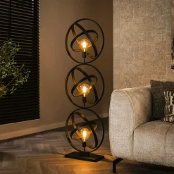 Miroir mural en bois naturel avec cadre épais - 110 cm FJORD