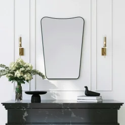 Miroir mural moderne asymétrique 70 cm - style organique CODY