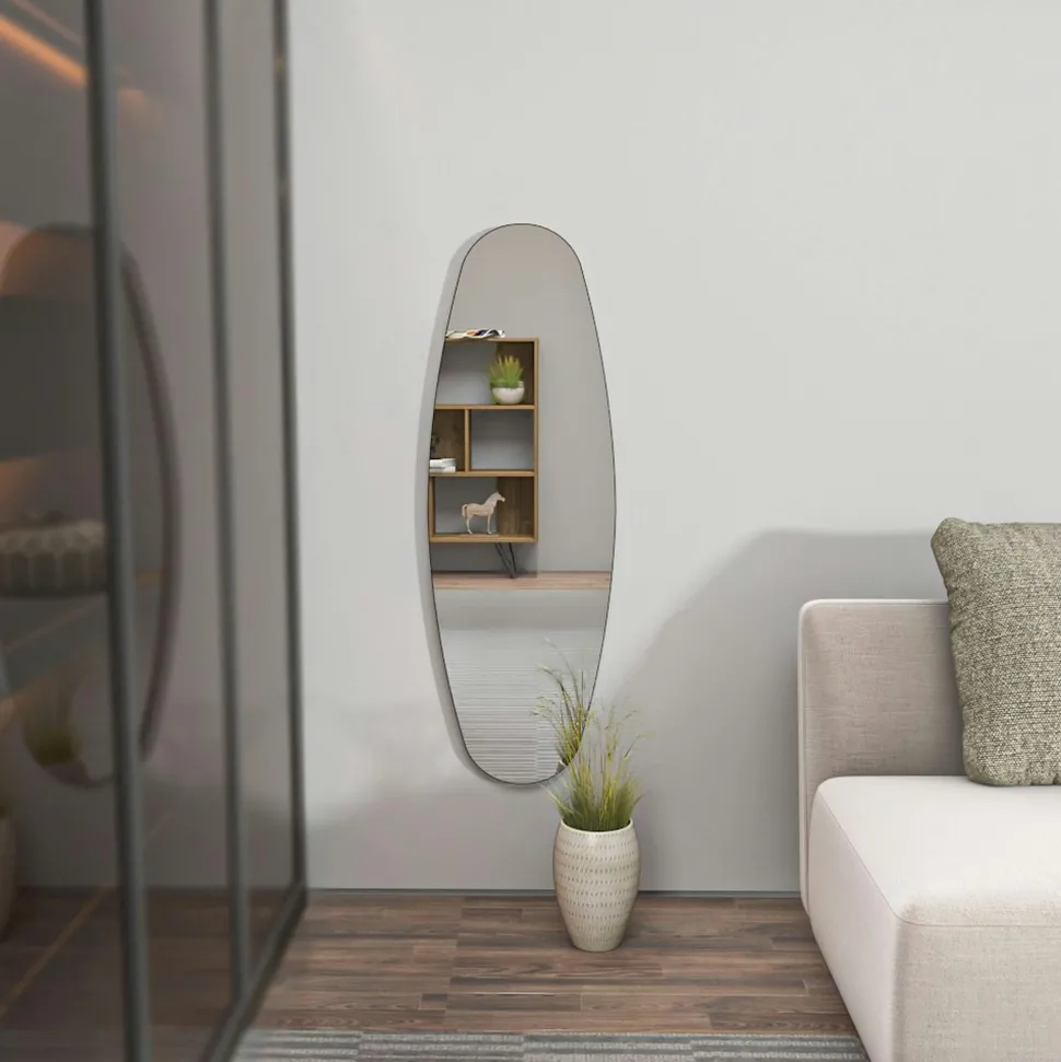 Miroir mural ovale 120 cm - chambre, entrée CODY