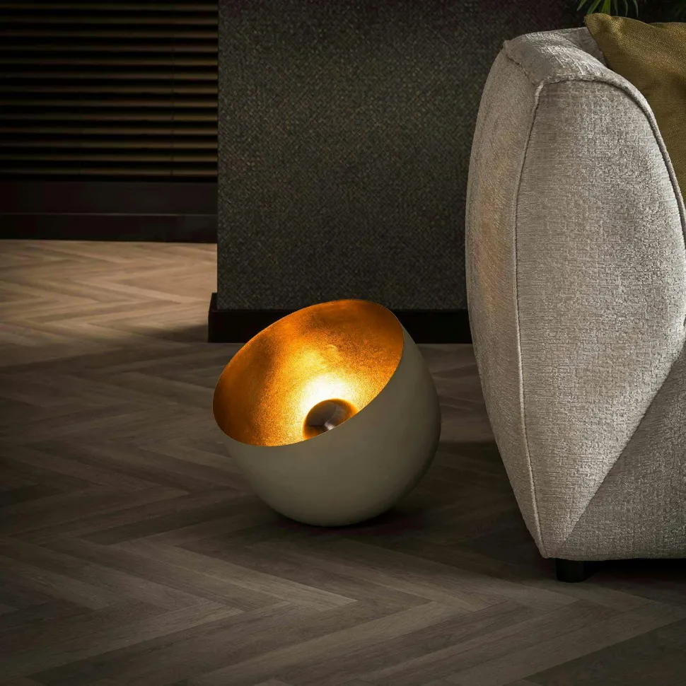 Miroir ovale avec cadre doré 50x80 cm SEOUL