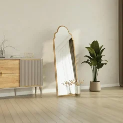 Miroir plein pied arche décorative, effet marbre 160 cm CODY
