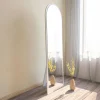 Miroir plein pied blanc moderne, forme ovale 160 cm CODY