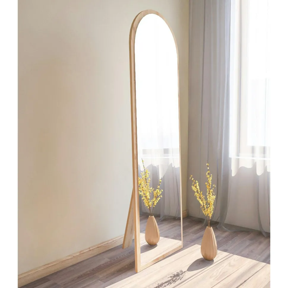 Miroir plein pied ovale noir 160 cm - mural ou à poser CODY