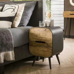 Miroir rectangulaire en bois de teck 180 cm SWING