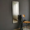 Miroir rectangulaire moderne chic - cadre rainuré 120 cm CODY